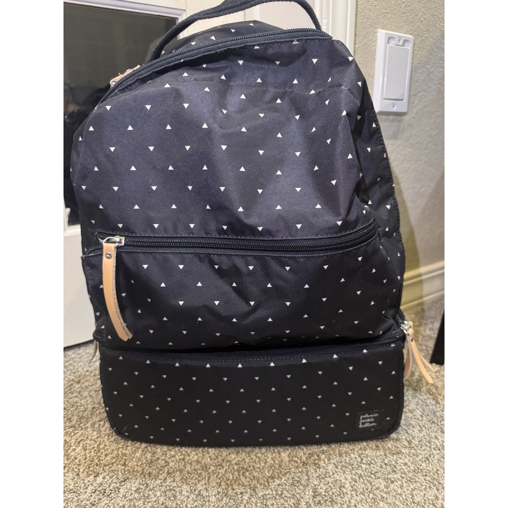 Petunia Pickle Bottom Axis Geometric Print Diaper Backpack Black